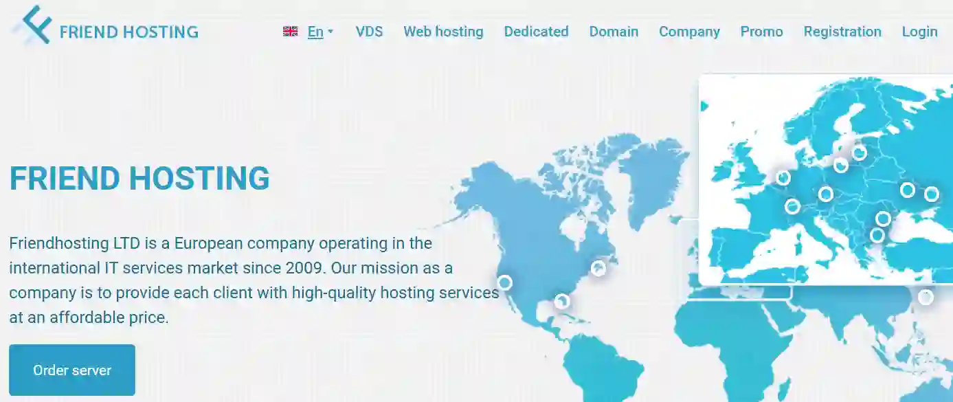 Friendhosting 特别活动 - Eniac Day 促销，下单享6折价格，无限流量VPS折后€2/月
