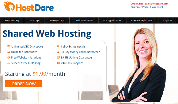 HostDare 独家优惠 - 美国VPS洛杉矶 HostDare NVMe KVM VPS 享 55% 折扣，发工单可获双倍的内存和带宽